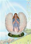 AND30274 Warm Embrace Angel Tealight holder